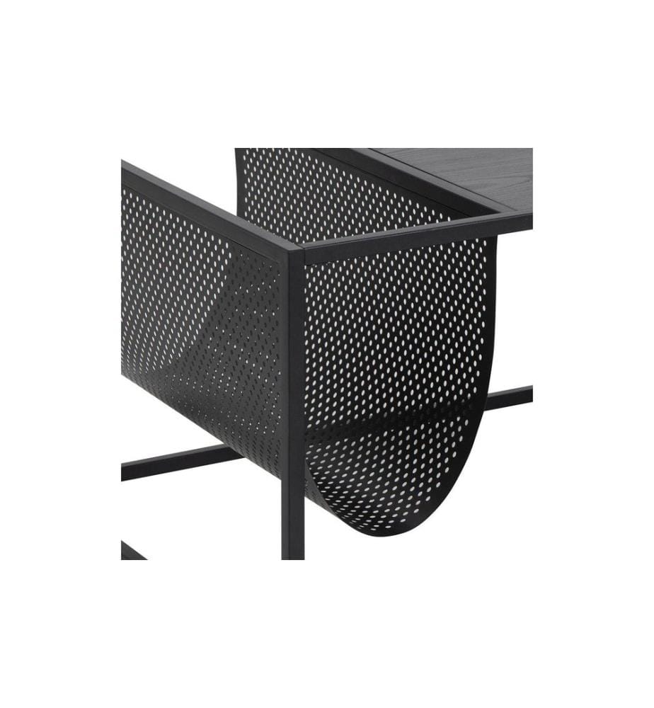 AC Design - Couchtisch Seaford Schwarz, 110 x 60 x 40 cm
