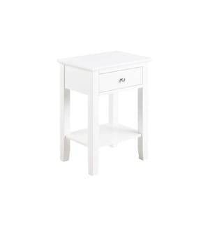 AC Design - Nachttisch Linnea Weiss, 45 x 34 x 62.8 cm