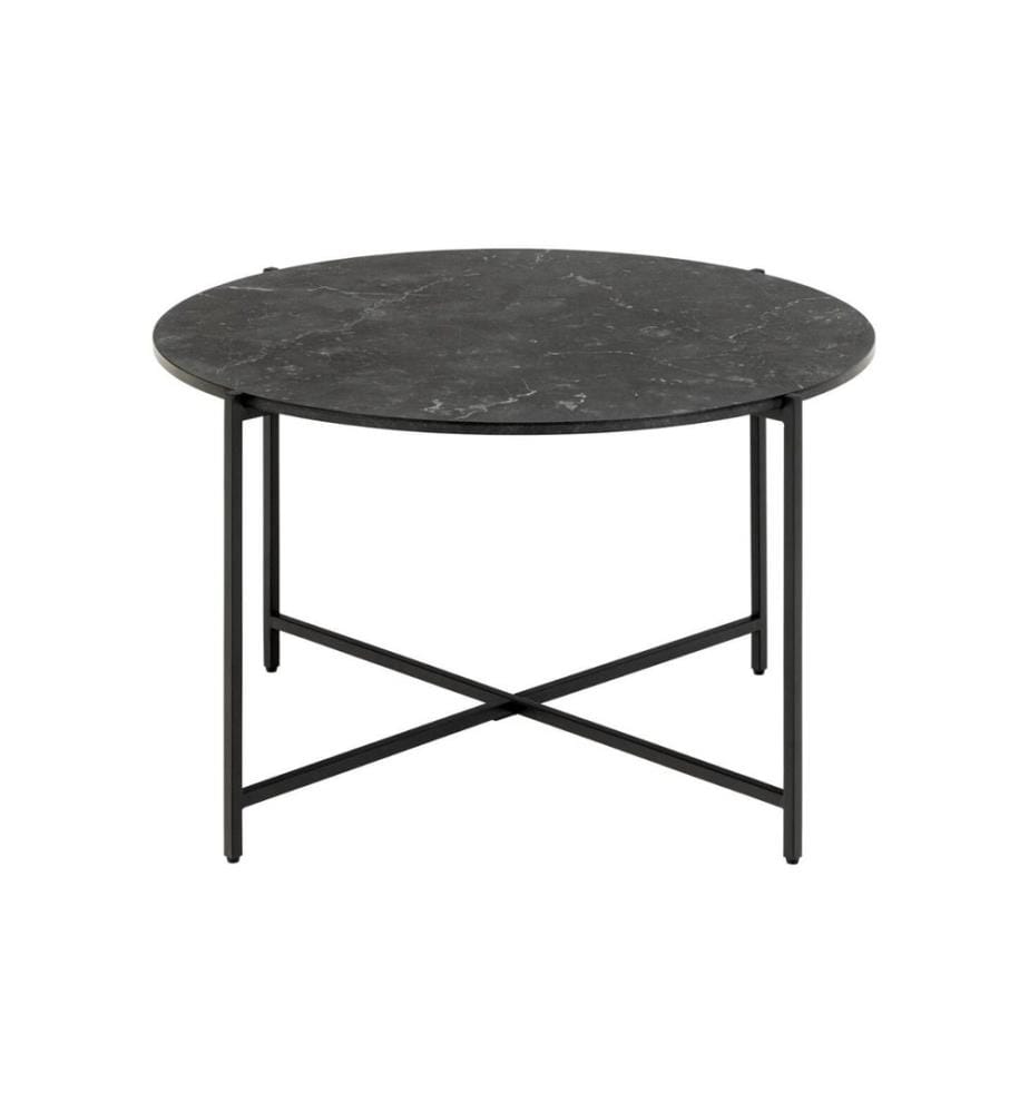 AC Design - Couchtisch Lamoine Schwarz, Ø 70 x 42 cm