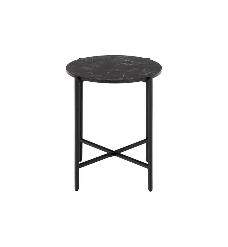 AC Design - Couchtisch Lamoine Schwarz, Ø 40 x 45 cm