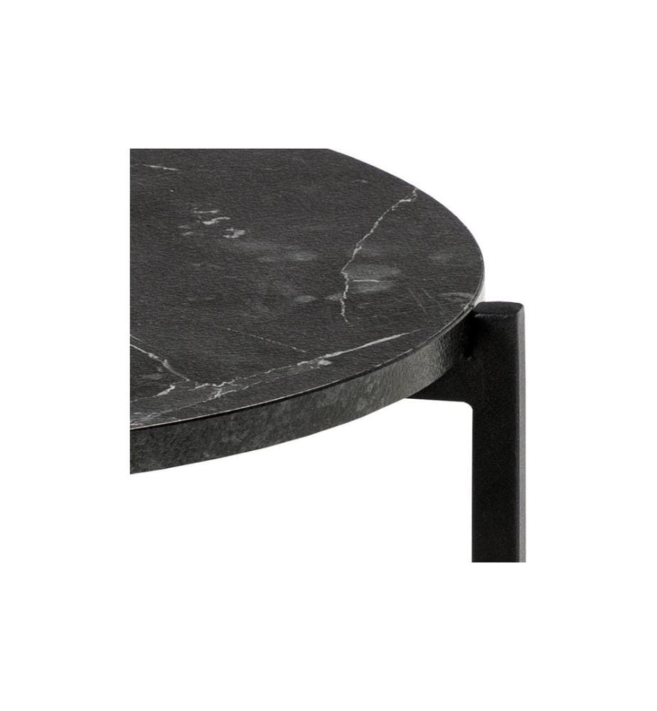AC Design - Couchtisch Lamoine Schwarz, Ø 40 x 45 cm