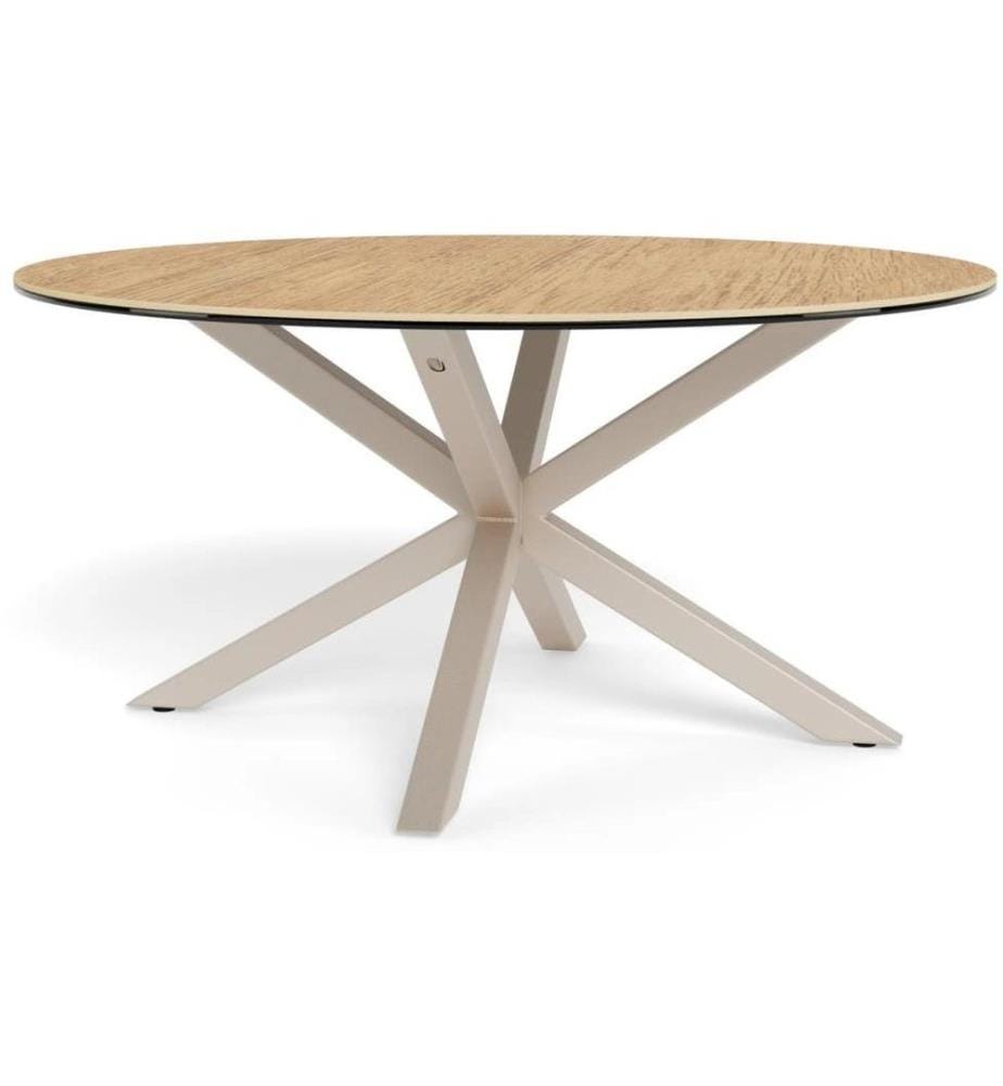 AC Design - Couchtisch Heaven Ø 82 x 40 cm, Wildeiche/Glas/Keramik