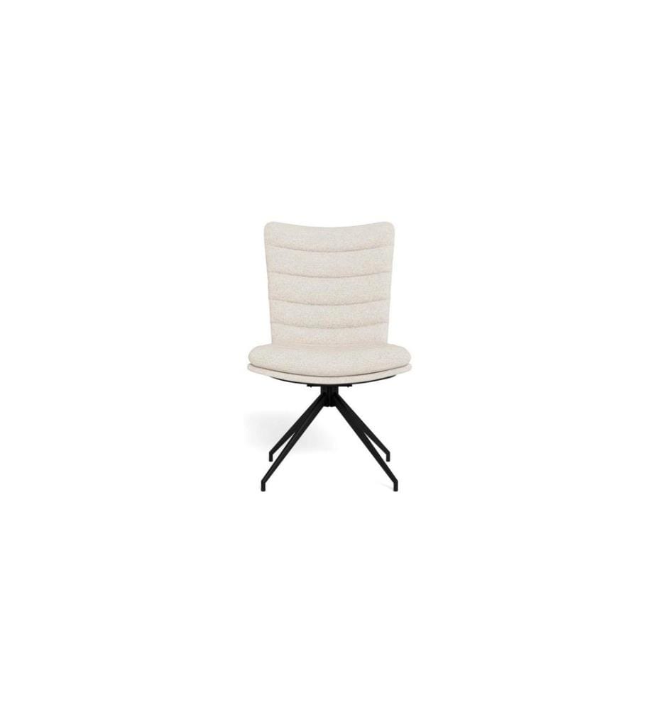 AC Design - Stuhl Grafton Creme/Schwarz, 2 Stück