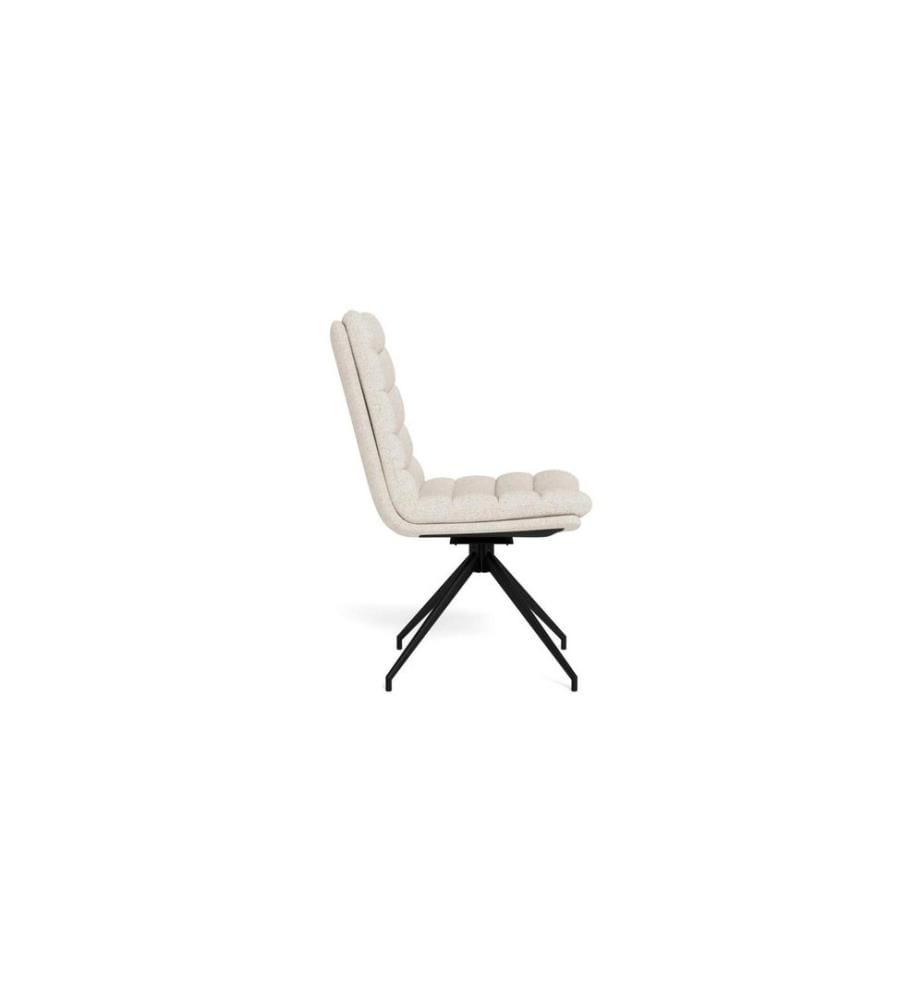 AC Design - Stuhl Grafton Creme/Schwarz, 2 Stück