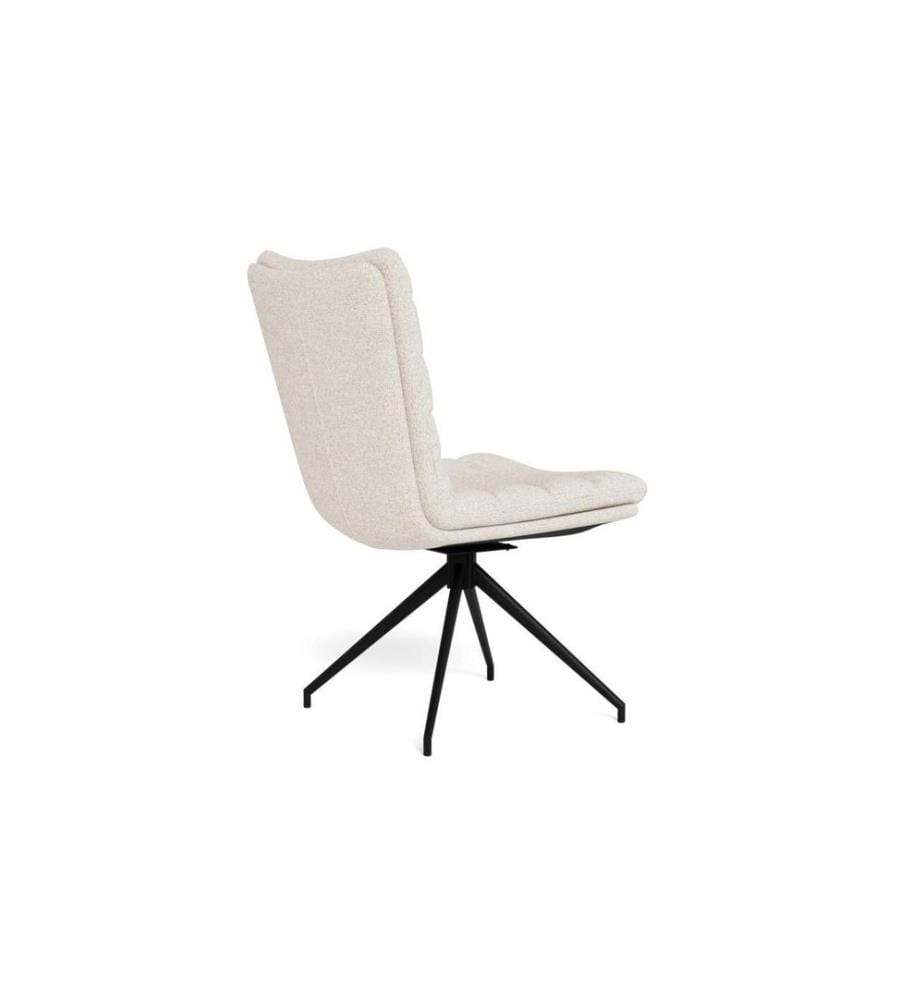 AC Design - Stuhl Grafton Creme/Schwarz, 2 Stück