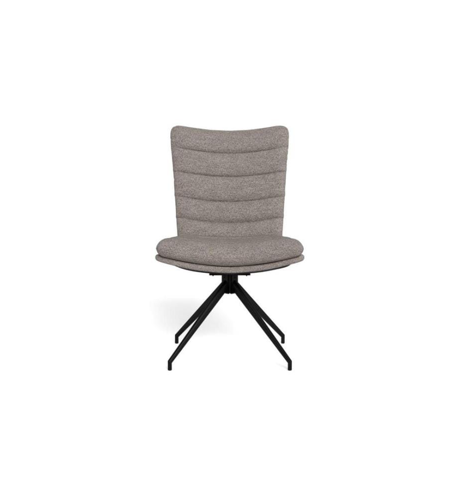 AC Design - Stuhl Grafton Hellgrau/Schwarz, 2 Stück