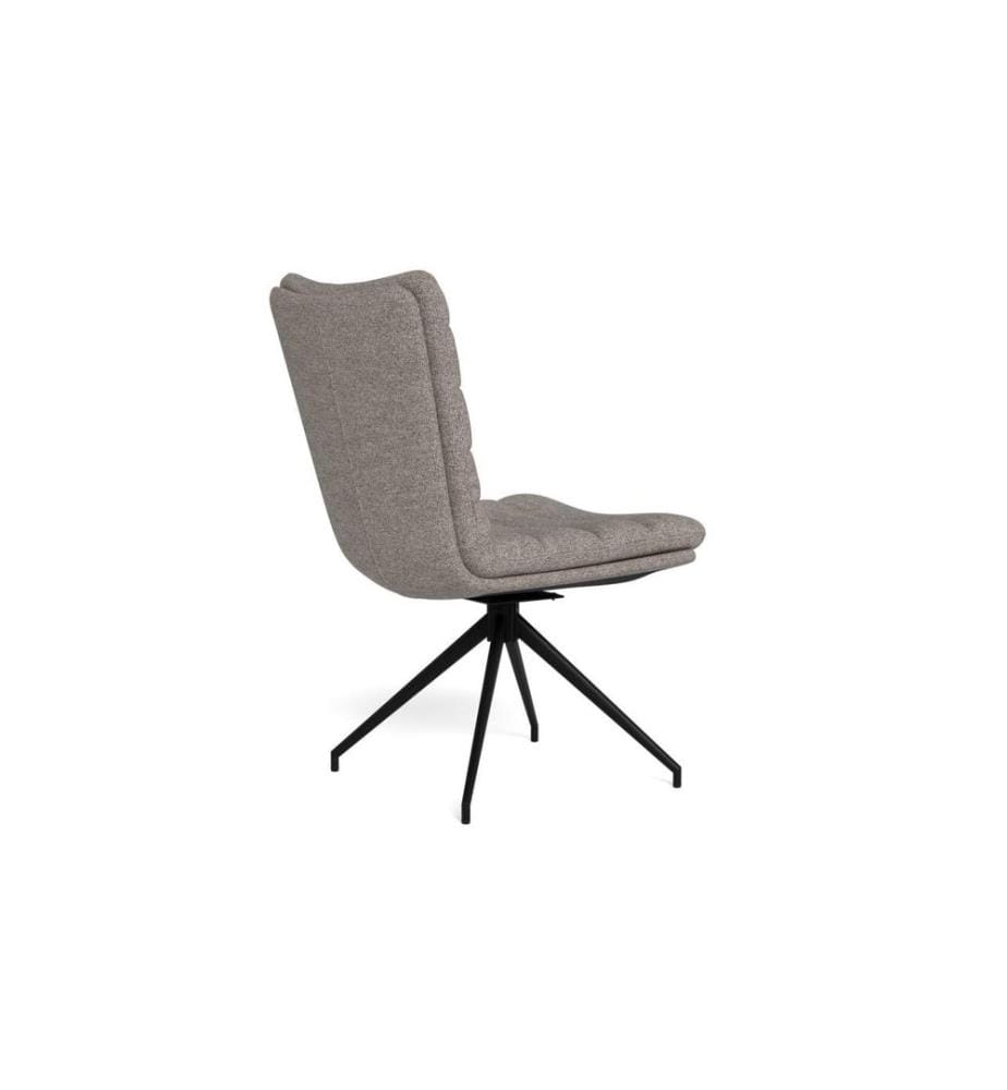 AC Design - Stuhl Grafton Hellgrau/Schwarz, 2 Stück
