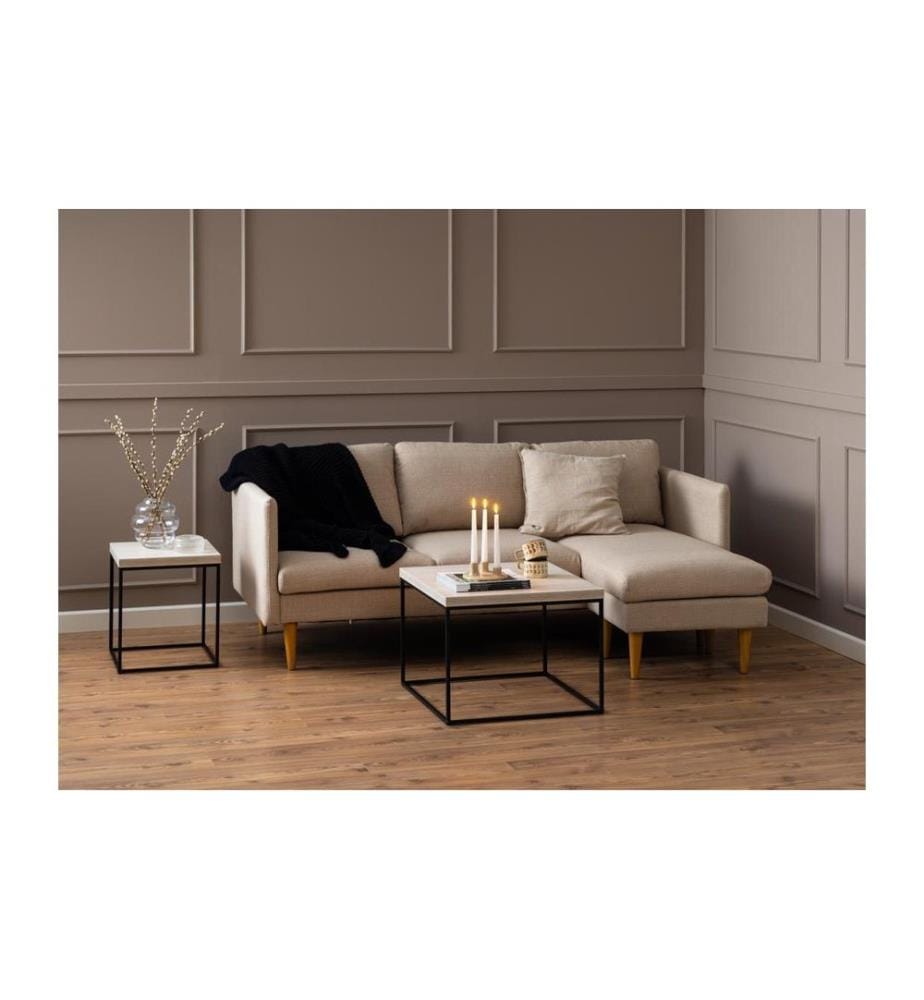 AC Design - Couchtisch Barossa 40 x 40 x 45 cm, Beige