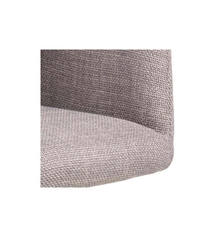 AC Design - Stuhl Laura Hellgrau/Schwarz, 2 Stück
