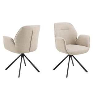AC Design - Stuhl Aura Beige/Schwarz