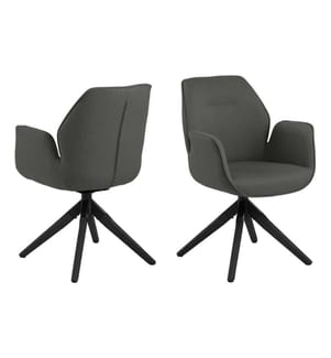 AC Design - Stuhl Aura Hellgrau/Schwarz