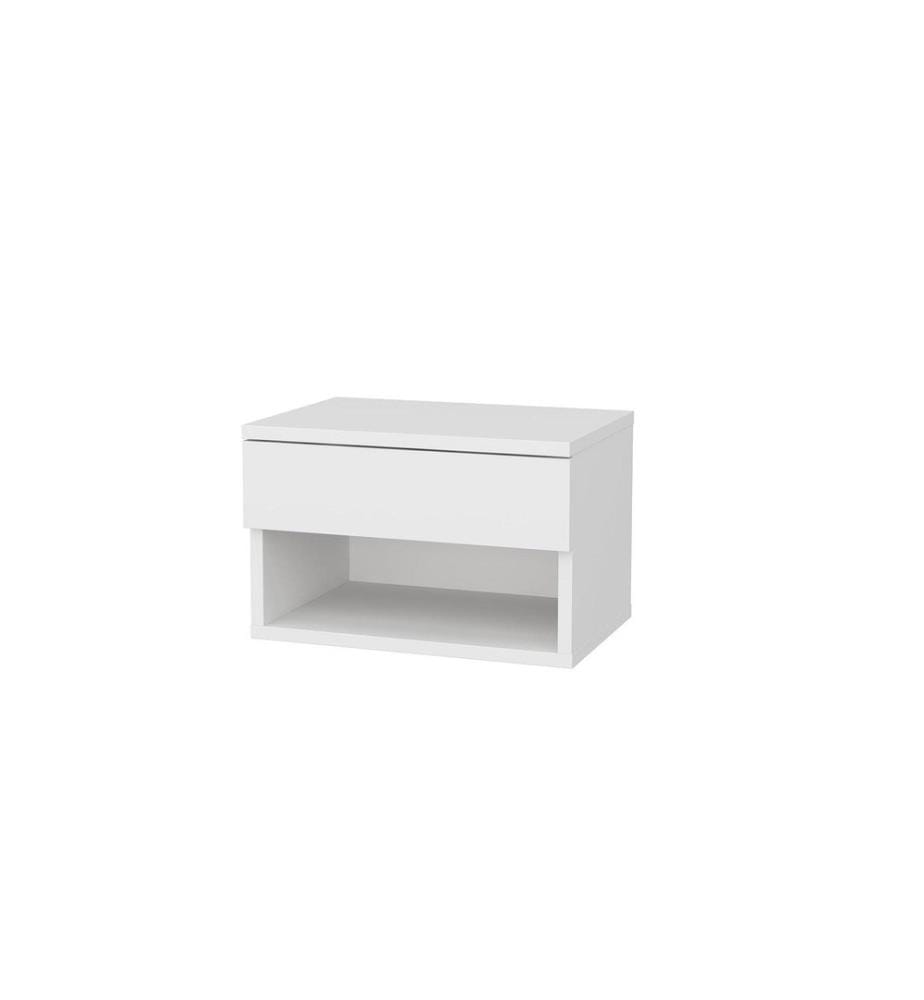 Woody Fashion Nachttisch Jamot 44.6 x 29 x 31.9 cm, Weiss