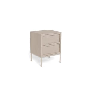 AC Design Nachttisch Palmdale Grau, 45.6 x 40 x 61 cm
