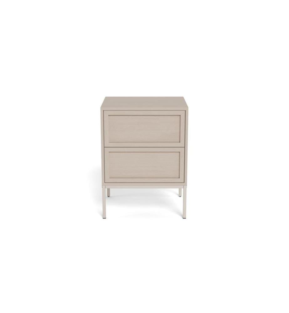 AC Design Nachttisch Palmdale Grau, 45.6 x 40 x 61 cm