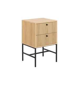 AC Design Nachttisch Albany 45.6 x 70 cm, Braun