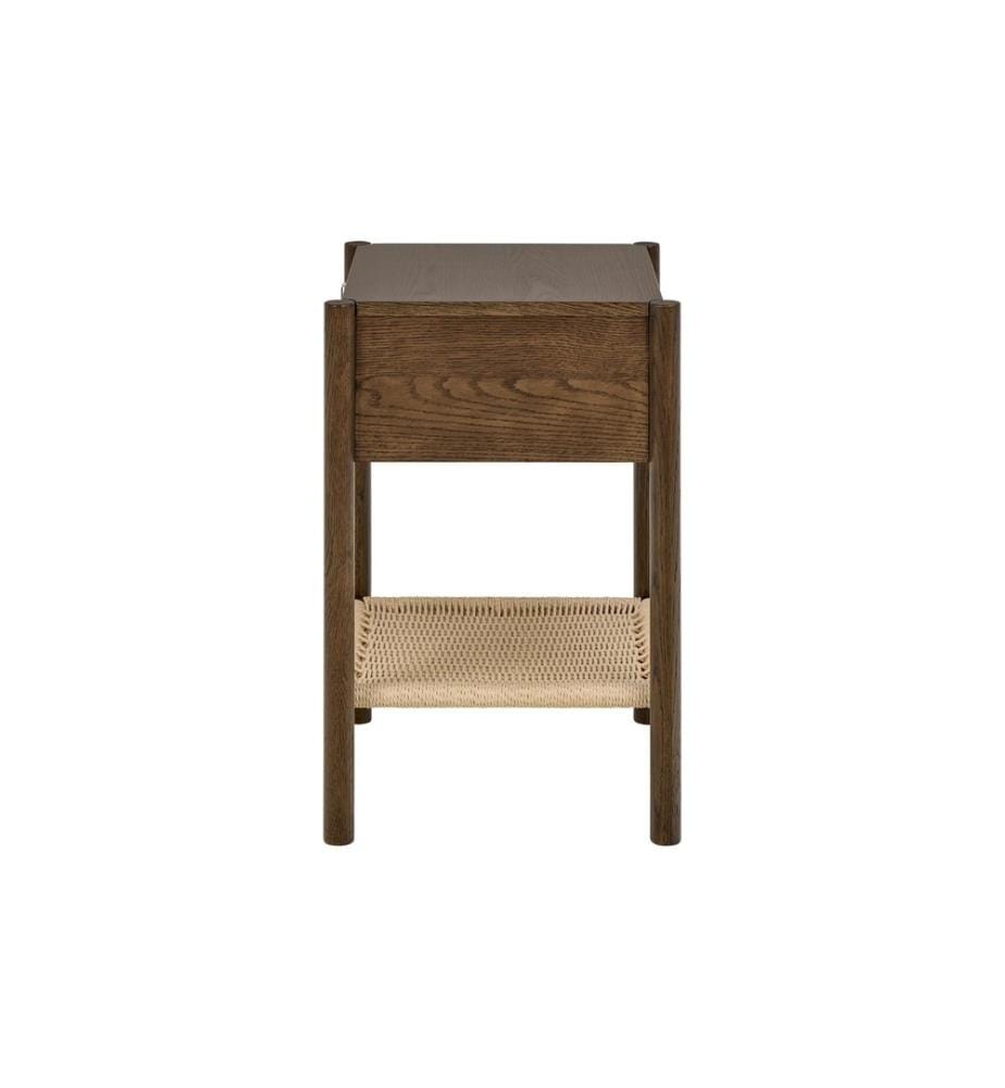 AC Design Nachttisch Monfort Dunkelbraun, 43.5 x 40 x 60 cm