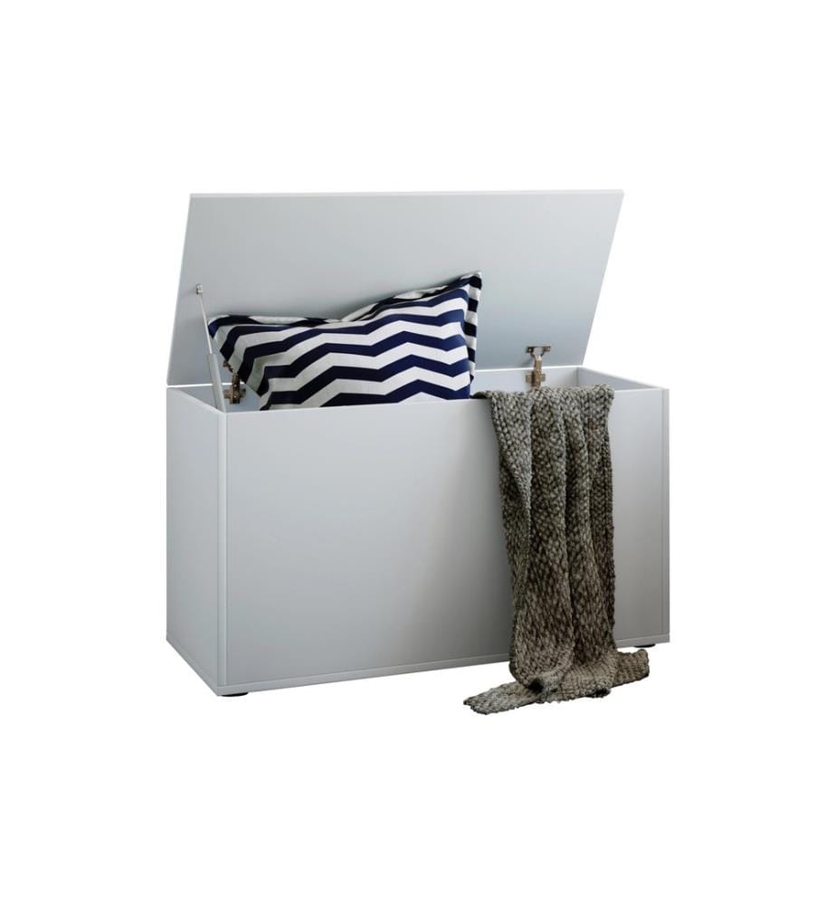 VCM Coffre de rangement Bendola 82 x 49 cm, Blanc