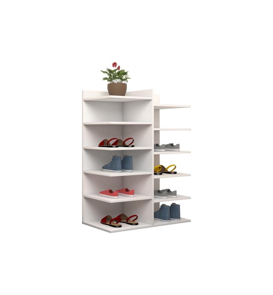 VCM Schuhregal Enosa 60 x 80 cm, Weiss