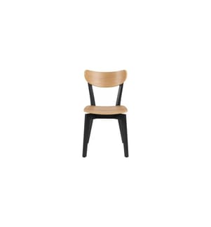 AC Design Stuhl Roxby 2 Stück, Schwarz/Nature