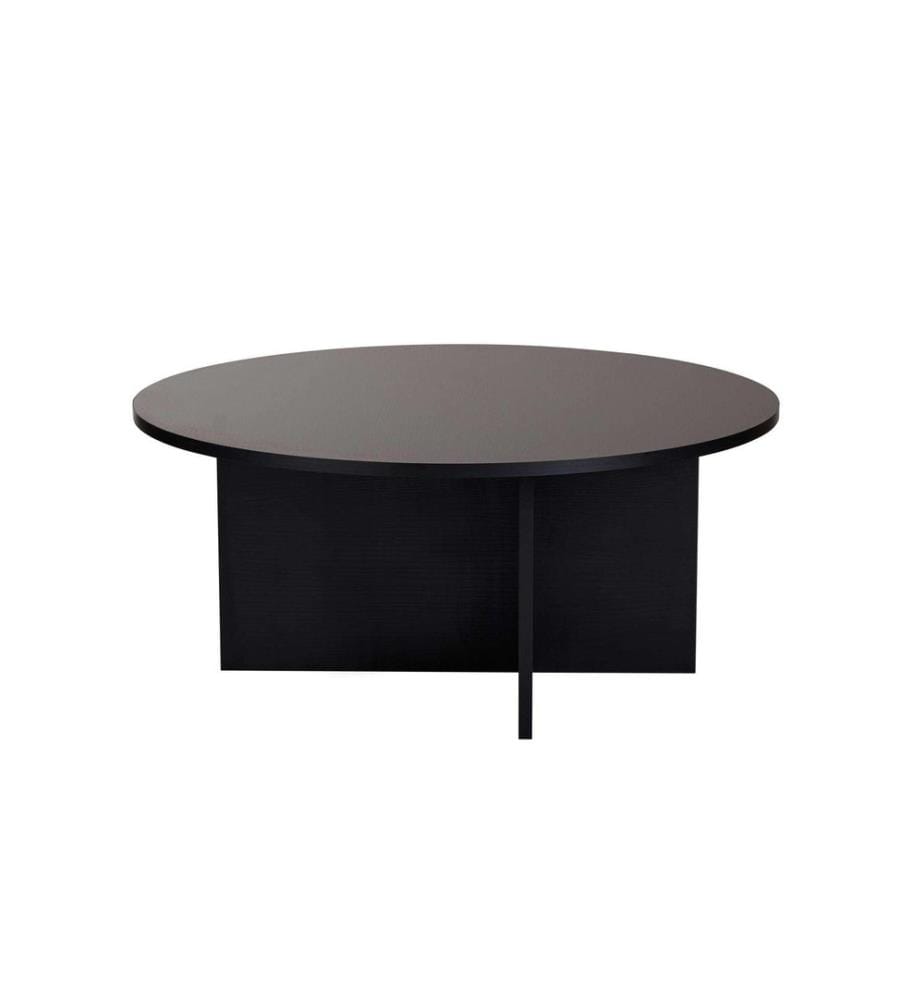 Woody Fashion Couchtisch Soleil Wood Black 90 x 40 cm, Schwarz