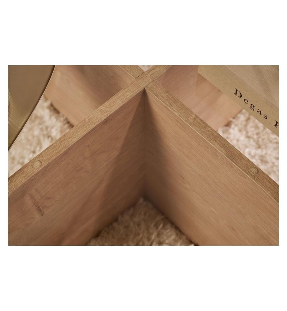 Woody Fashion Couchtisch Aeris Sapphire Oak 75 x 35 cm, Braun/Transparent