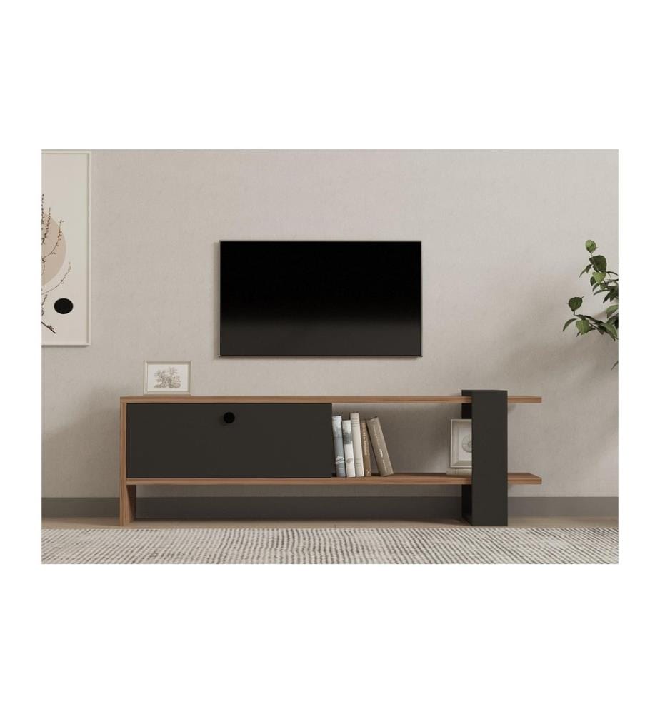 Woody Fashion TV-Möbel Ova 120 x 25 cm, Braun