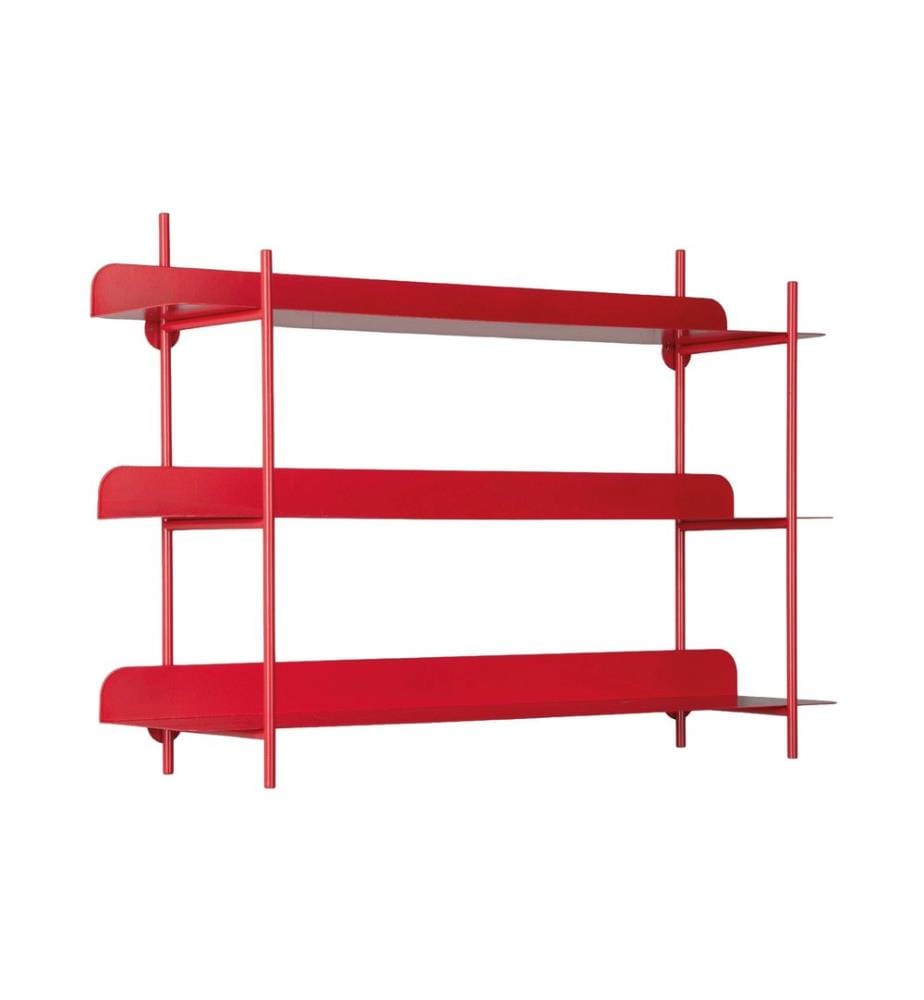present time Wall Shelf Cool Retro, Bright Scarlet Red