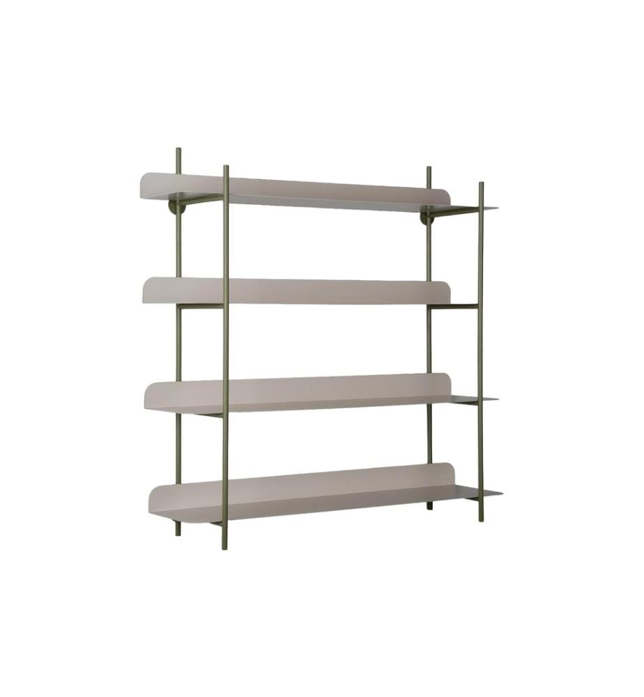 present time Wandregal Reina Cuatro, Luxury green / Warm grey