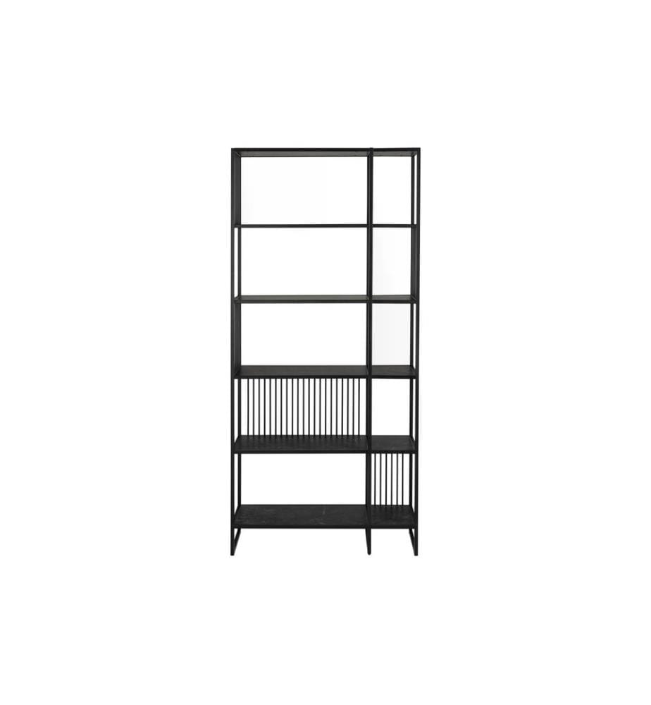 AC Design Regal Strington 85 x 35 x 185 cm, Schwarz