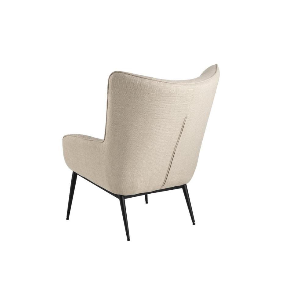 Fauteuil AC Design Redding Acier/Textile, Beige