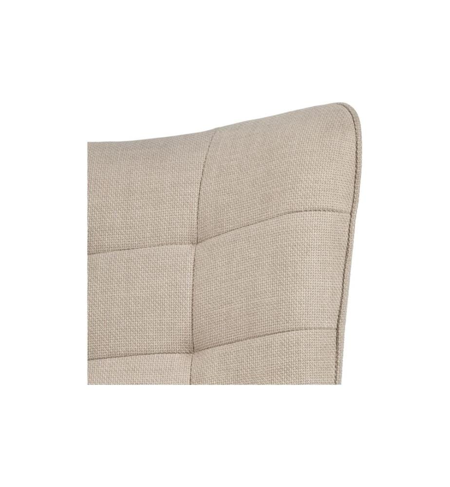Fauteuil AC Design Redding Acier/Textile, Beige