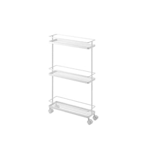 YAMAZAKI - Chariot de service Tower Plastique/Métal, Blanc