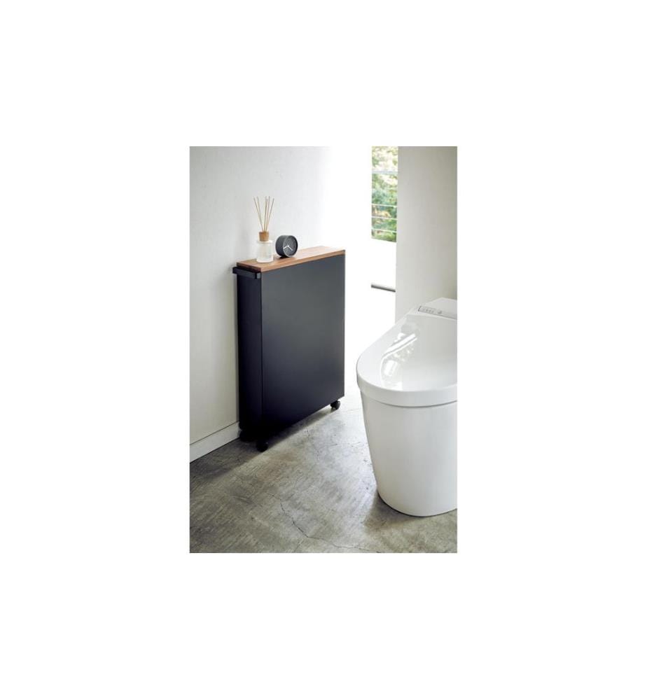 YAMAZAKI - Badezimmerregal Tower 68 cm, Schwarz