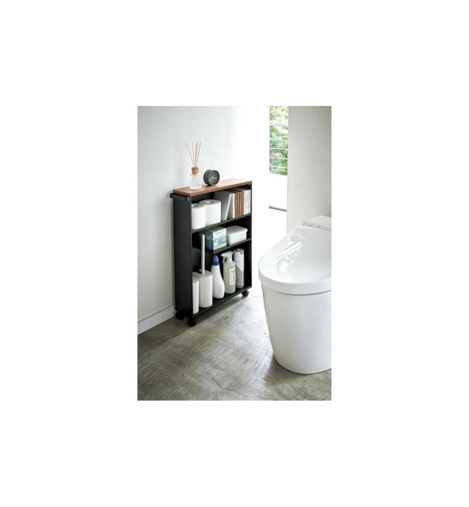 YAMAZAKI - Badezimmerregal Tower 68 cm, Schwarz