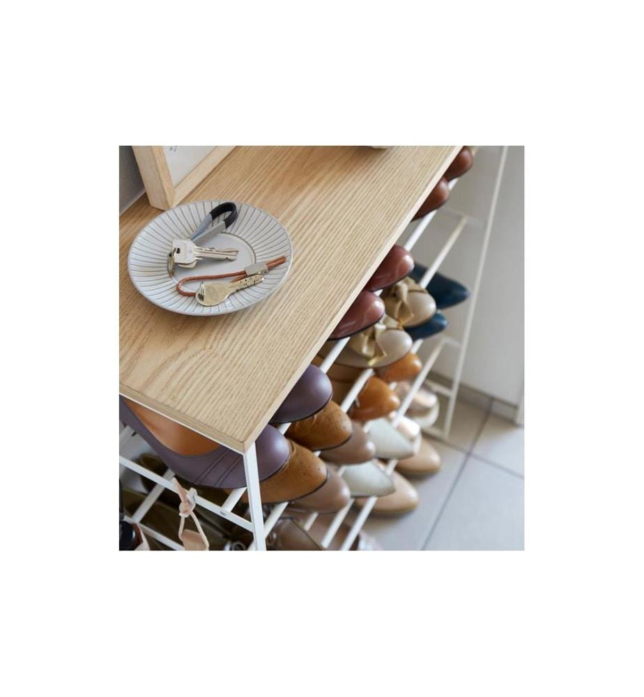 YAMAZAKI - Schuhregal Tower 6-stufig, Weiss