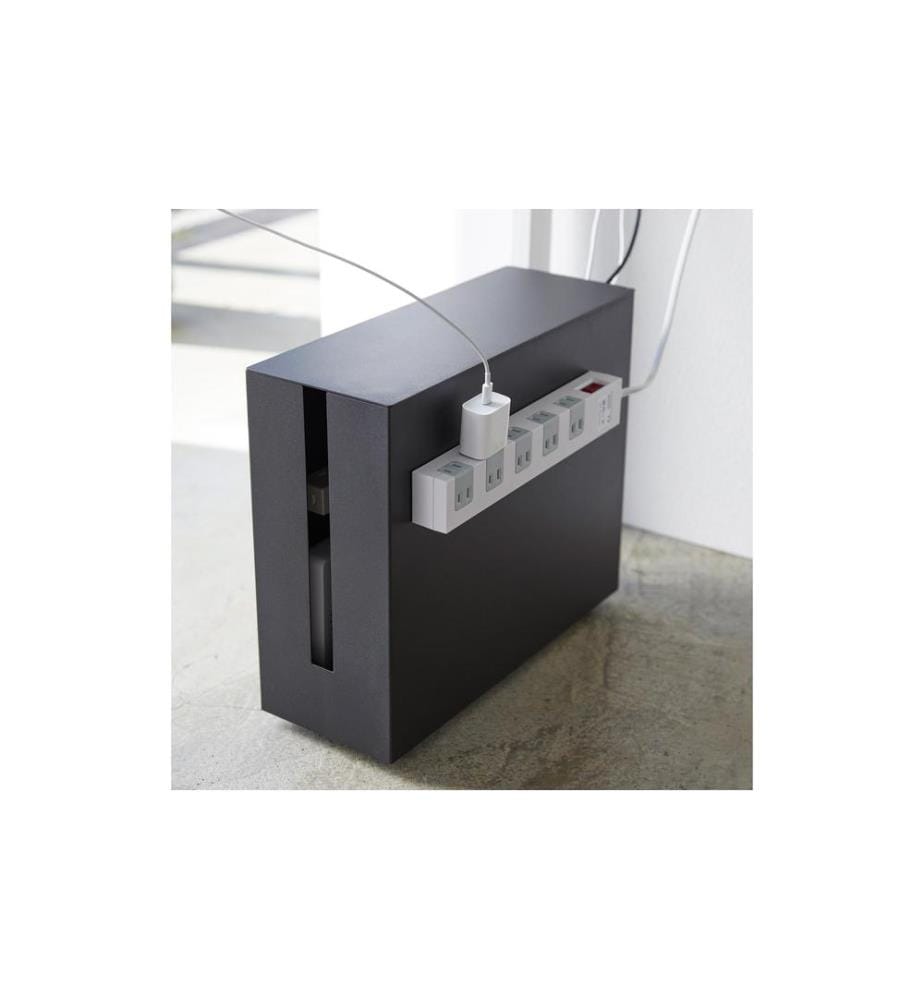YAMAZAKI - Kabelbox Tower Schwarz
