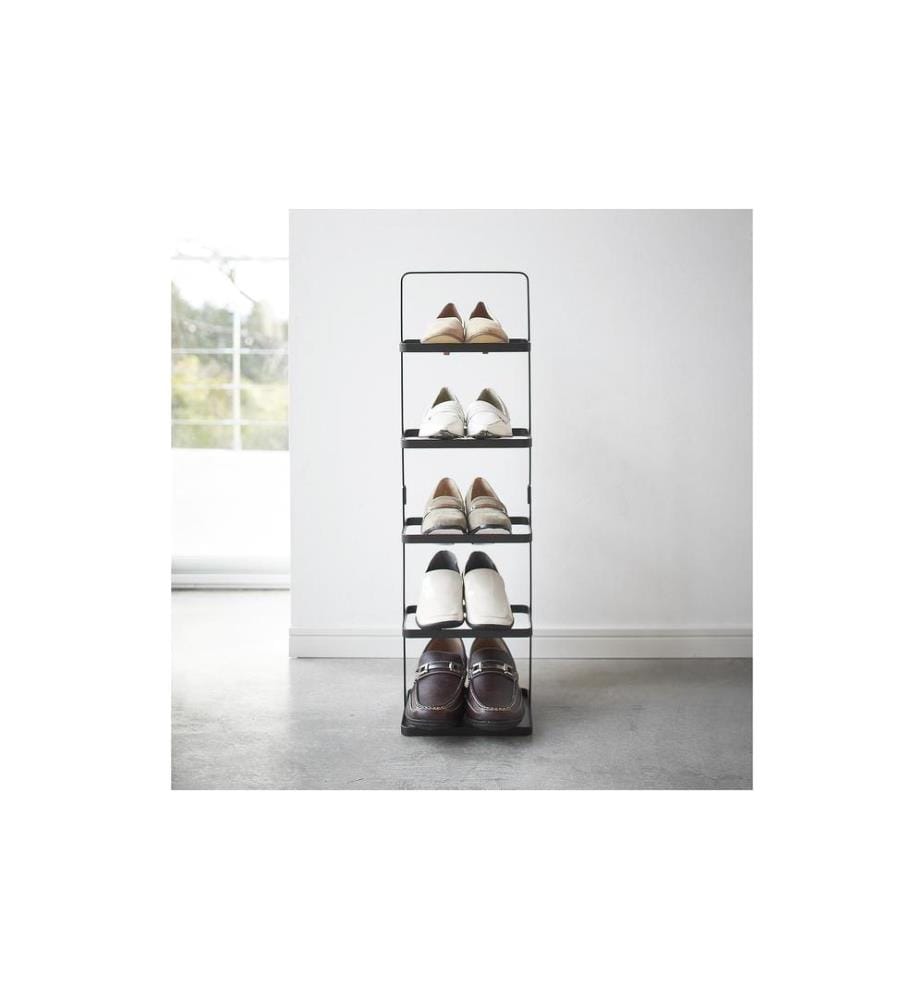 YAMAZAKI - Schuhregal Tower 22 x 77.5 cm, Schwarz