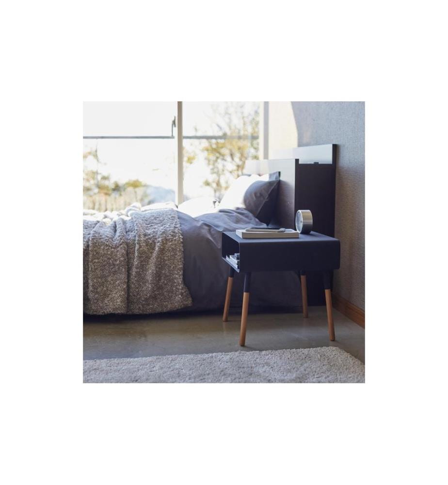 YAMAZAKI - Table d'appoint Plain 35 x 35 cm, Noir