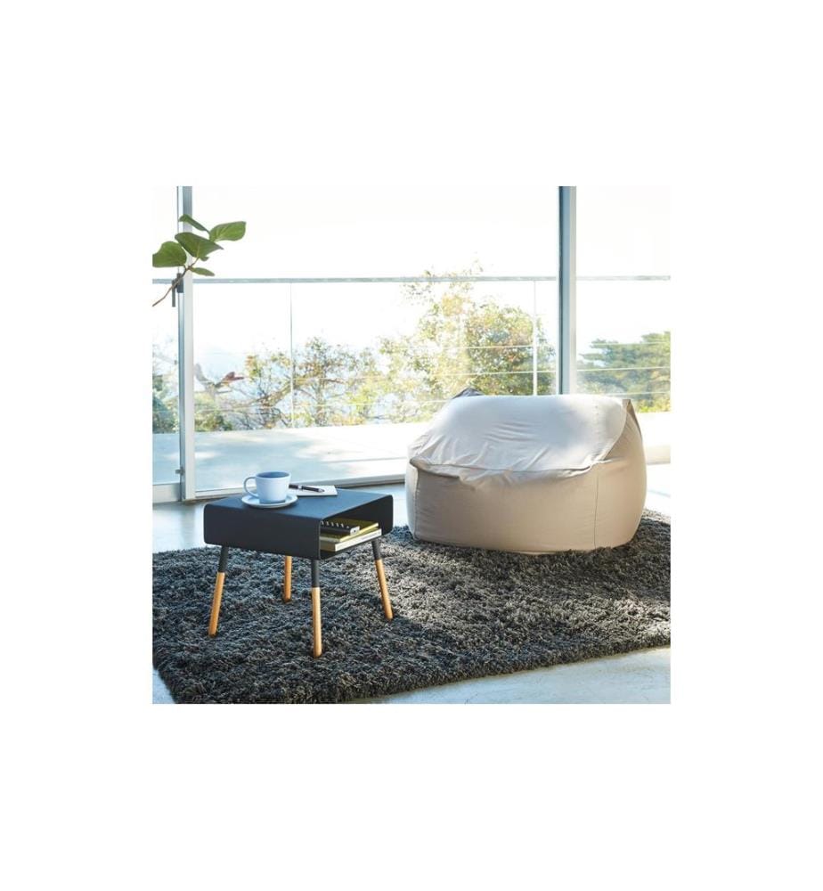YAMAZAKI - Table d'appoint Plain 35 x 35 cm, Noir