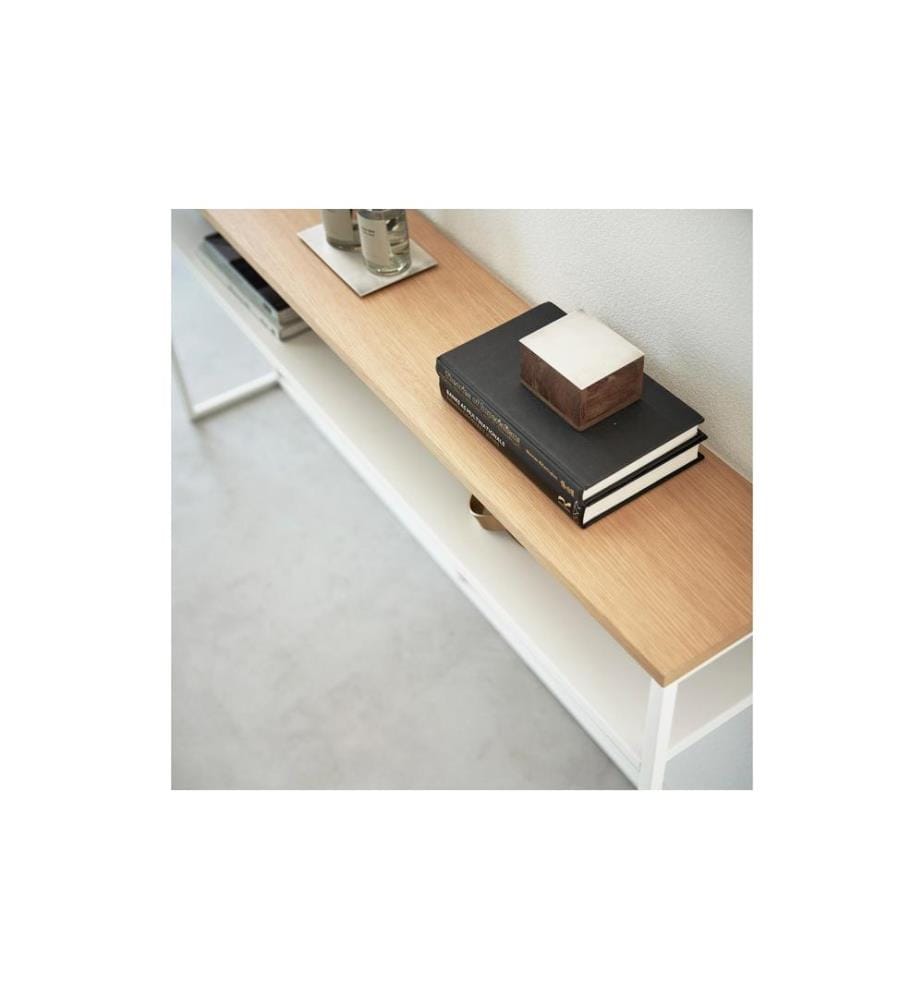 YAMAZAKI - Table console TOWER 126 x 65 cm, Blanc