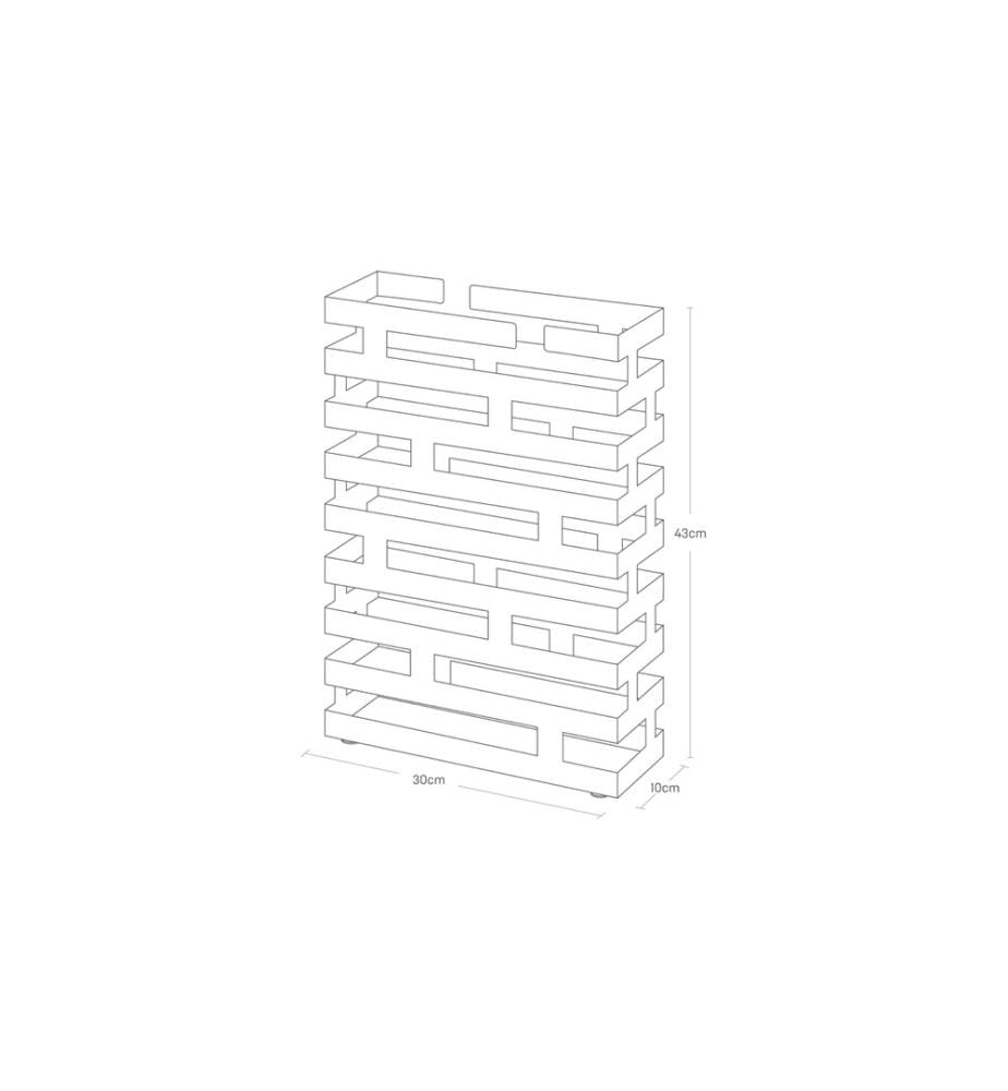 YAMAZAKI - Schirmständer Brick Wide Schwarz