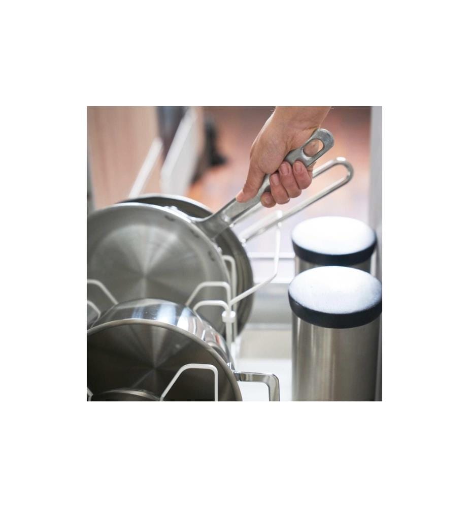 YAMAZAKI - Couvercle et Supports de casserole Tower Blanc