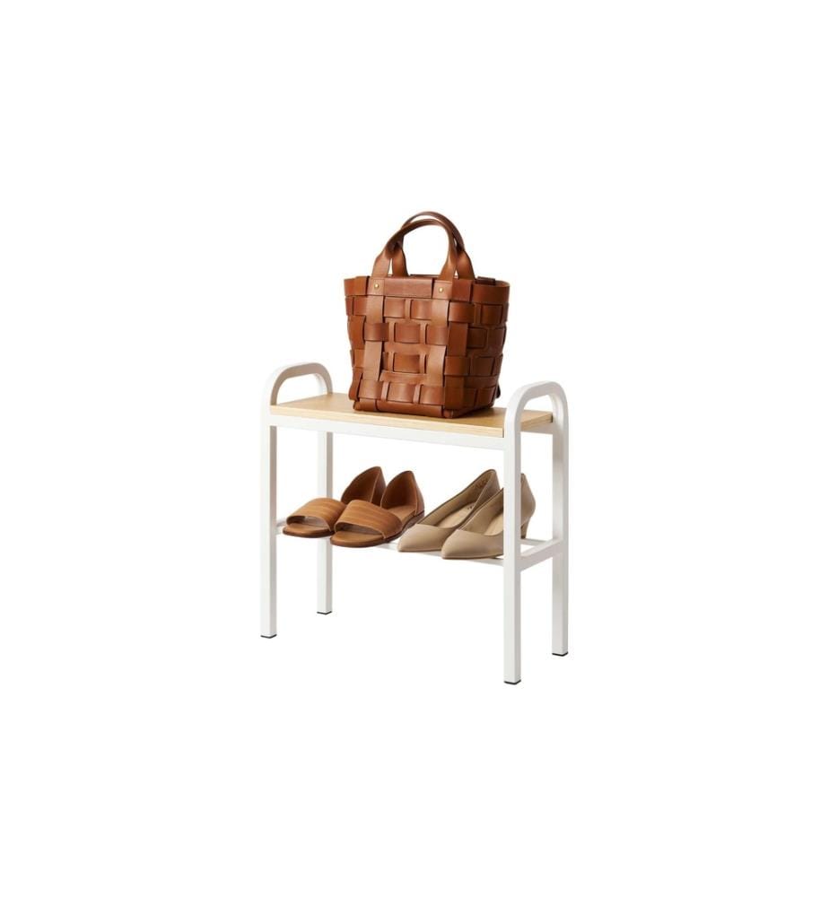 YAMAZAKI - Schuhregal Tower 48 x 46 cm, Weiss