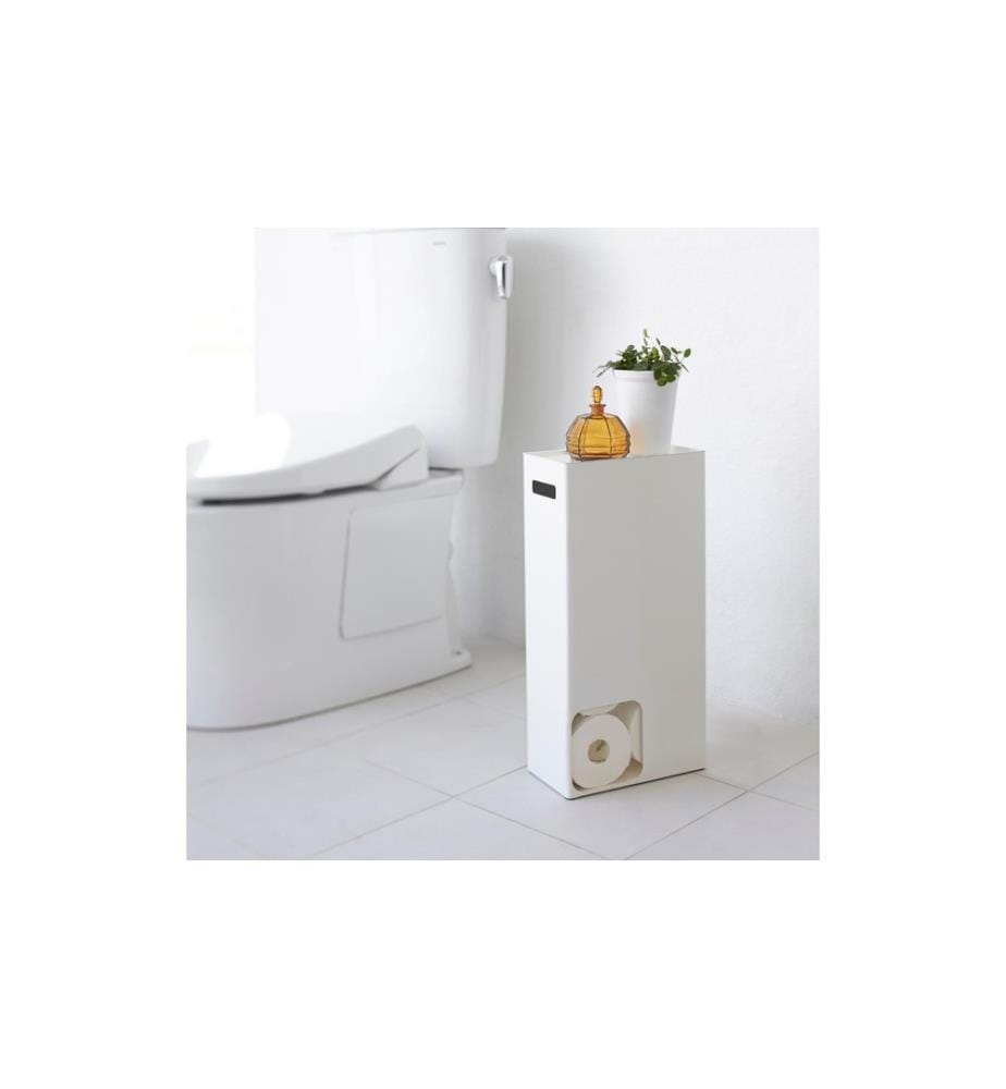 YAMAZAKI - Toilettenpapierhalter Tower gross 48 cm, Weiss