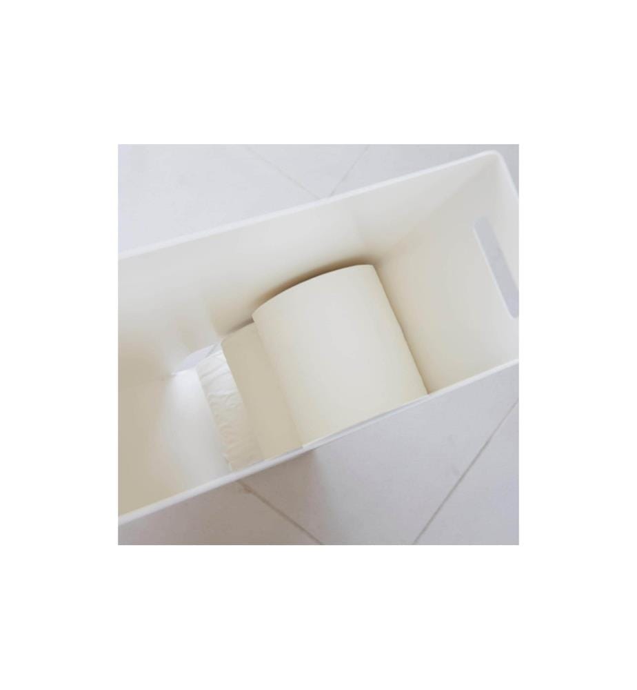 YAMAZAKI - Toilettenpapierhalter Tower gross 48 cm, Weiss
