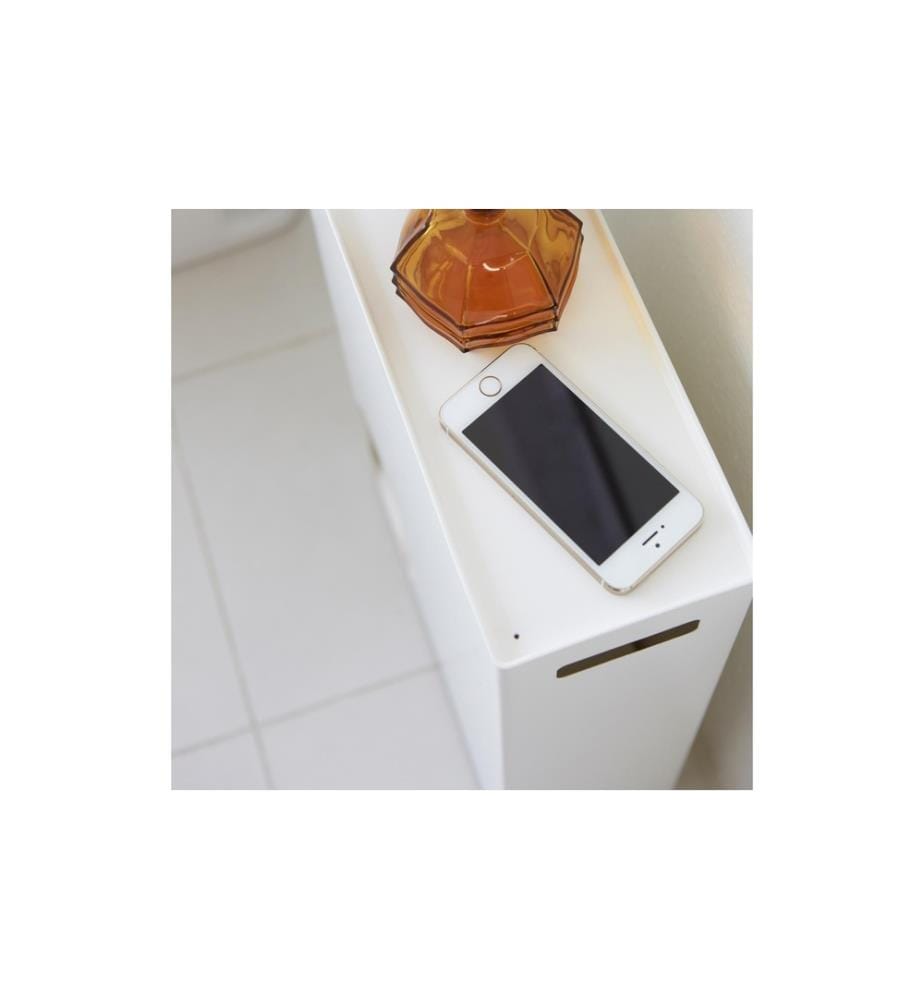 YAMAZAKI - Toilettenpapierhalter Tower gross 48 cm, Weiss