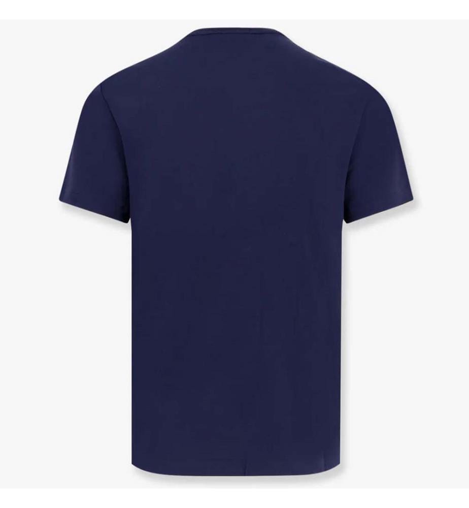 Baumwoll-T-Shirt - Marineblau