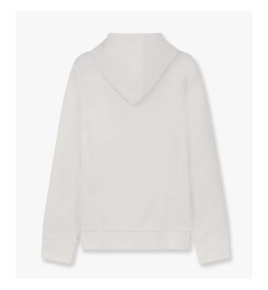 Veste en coton mélangé avec logo emblématique - Blanc