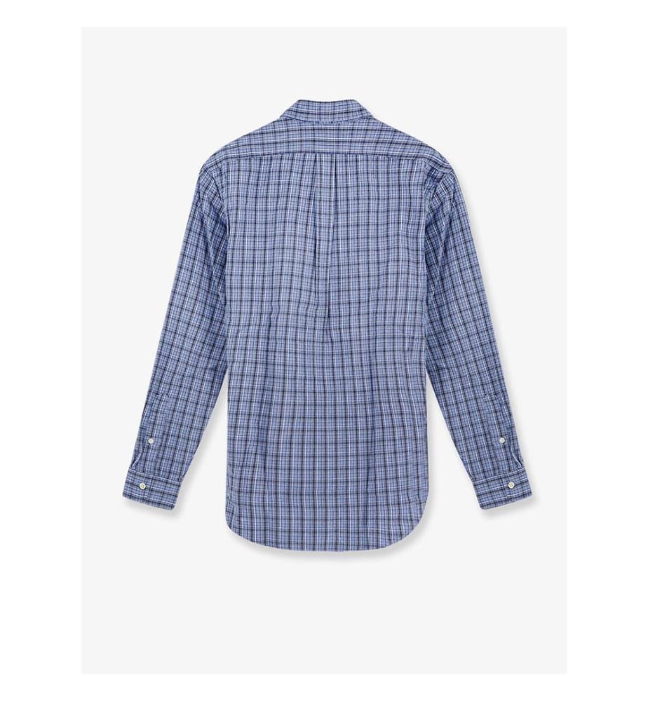 Custom Fit Baumwollhemd - Blau