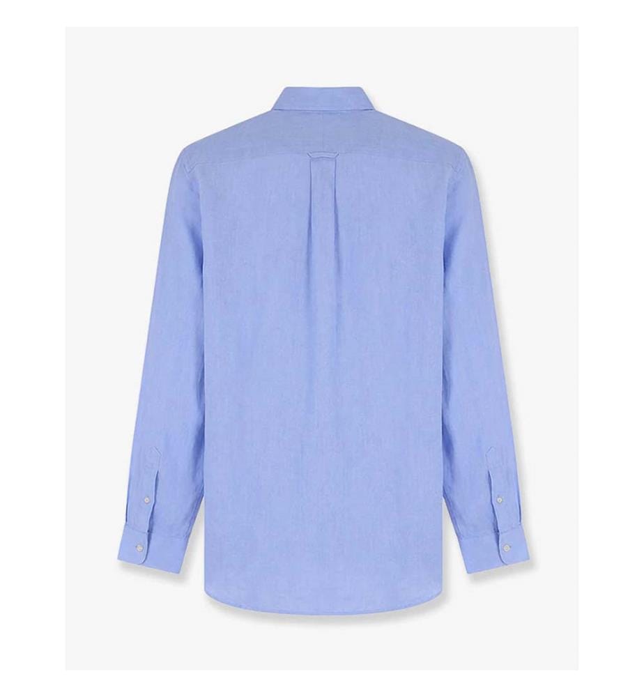 Chemise en lin avec broderie du logo - Austin Blue
